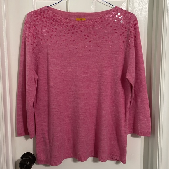 Valentine's!!! Ruby Red- pink - 2 piece with sequins/cardigan/flower design - Picture 4 of 12